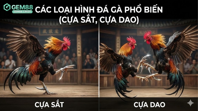 Các loại hình đá gà phổ biến (Cựa sắt, Cựa dao) 9 cac-loai-hinh-da-ga-pho-bien-cua-sat-cua-dao