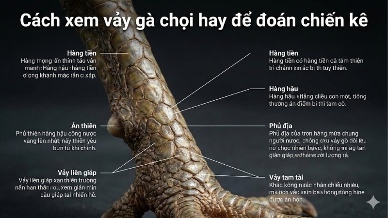 Cách xem vảy gà chọi hay để đoán chiến kê 8 cach-xem-vay-ga-choi-hay-de-doan-chien-ke